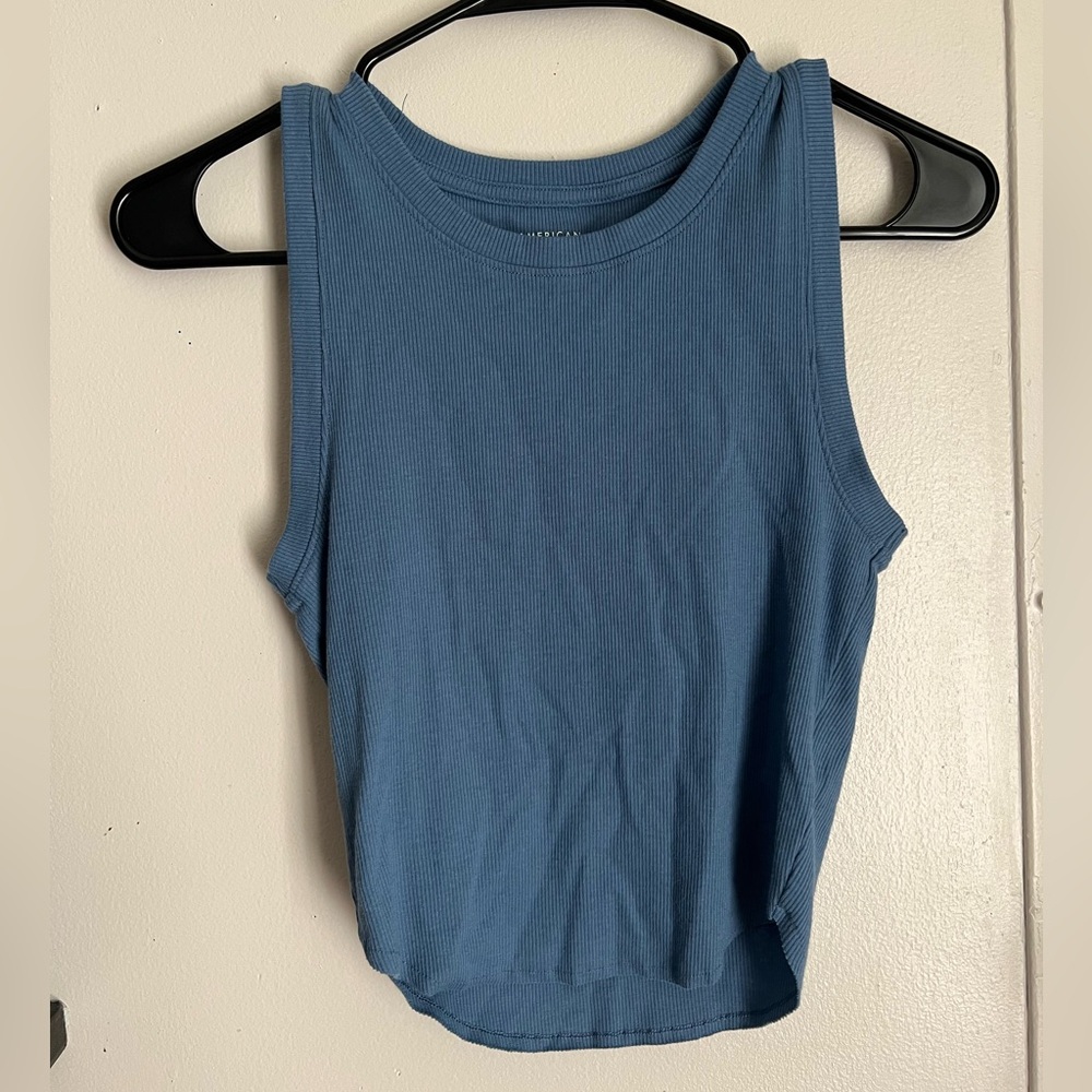 Darkish blue, tank crop top